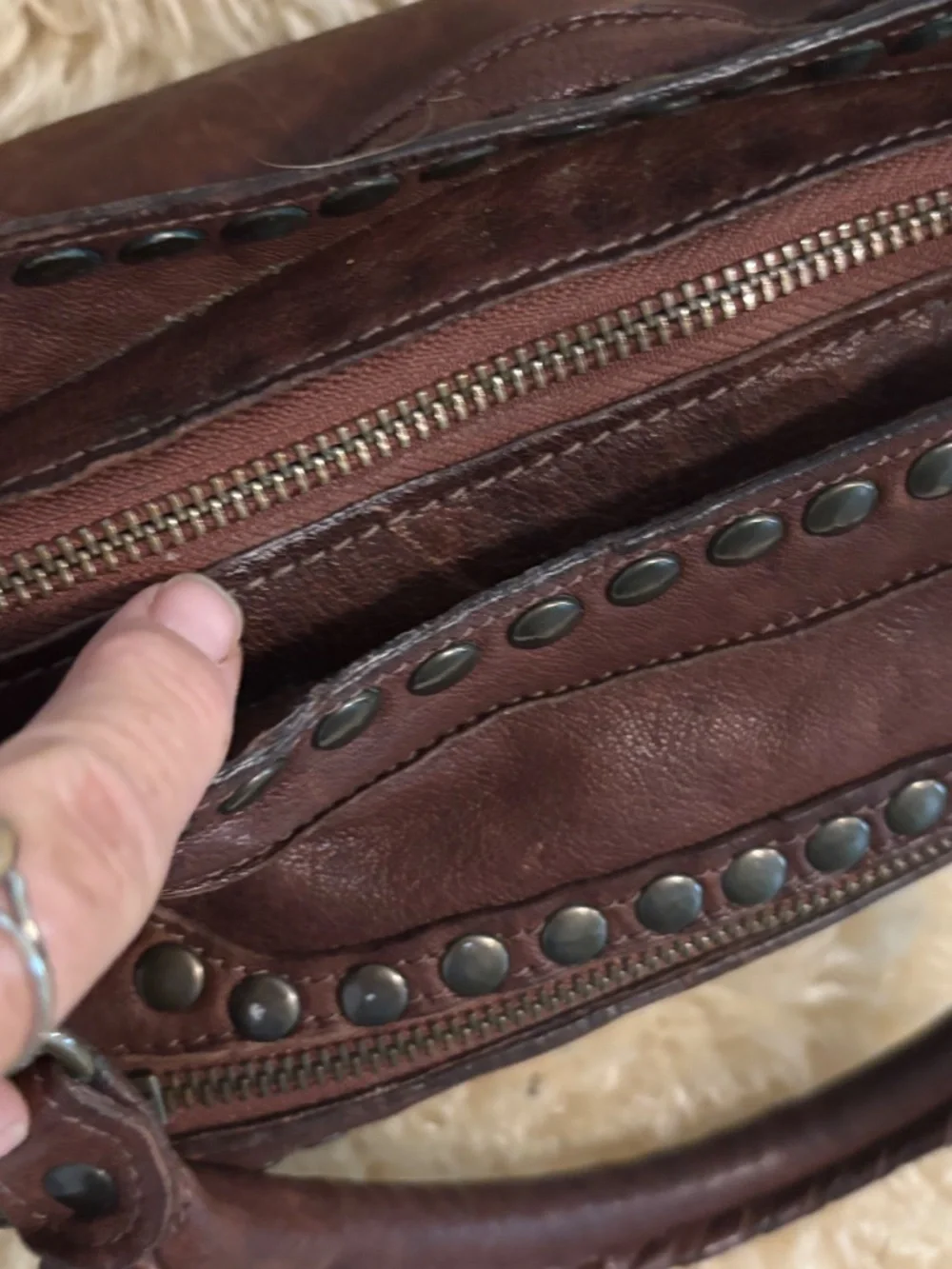Original Infinity Italian Leather Bag Boho/Shoulder